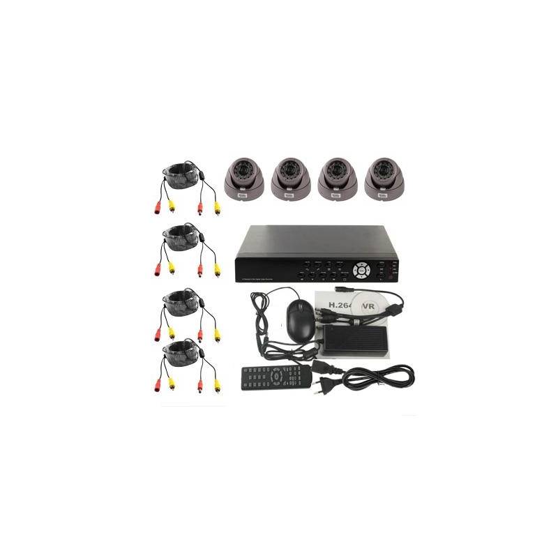 Kit Enregistreur Numérique Boitier 4 Voies Rj45 Vga HDMI 1 3 Sony 420 Tvl Noir YONIS-0