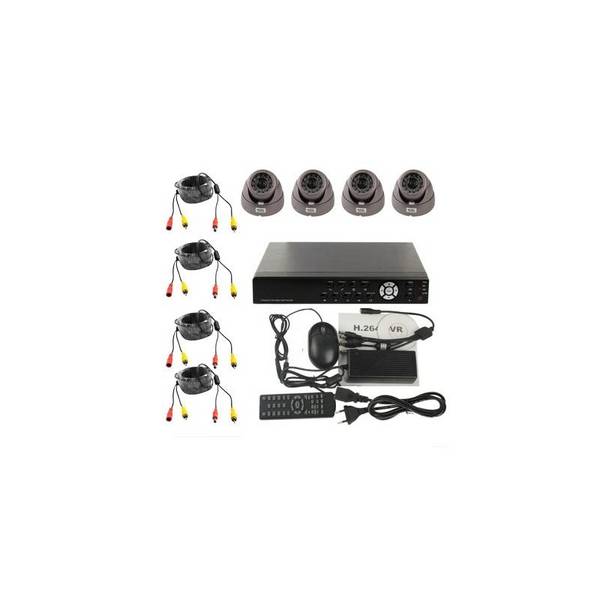 Kit Enregistreur Numérique Boitier 4 Voies Rj45 Vga HDMI 1 3 Sony 420 Tvl Noir YONIS
