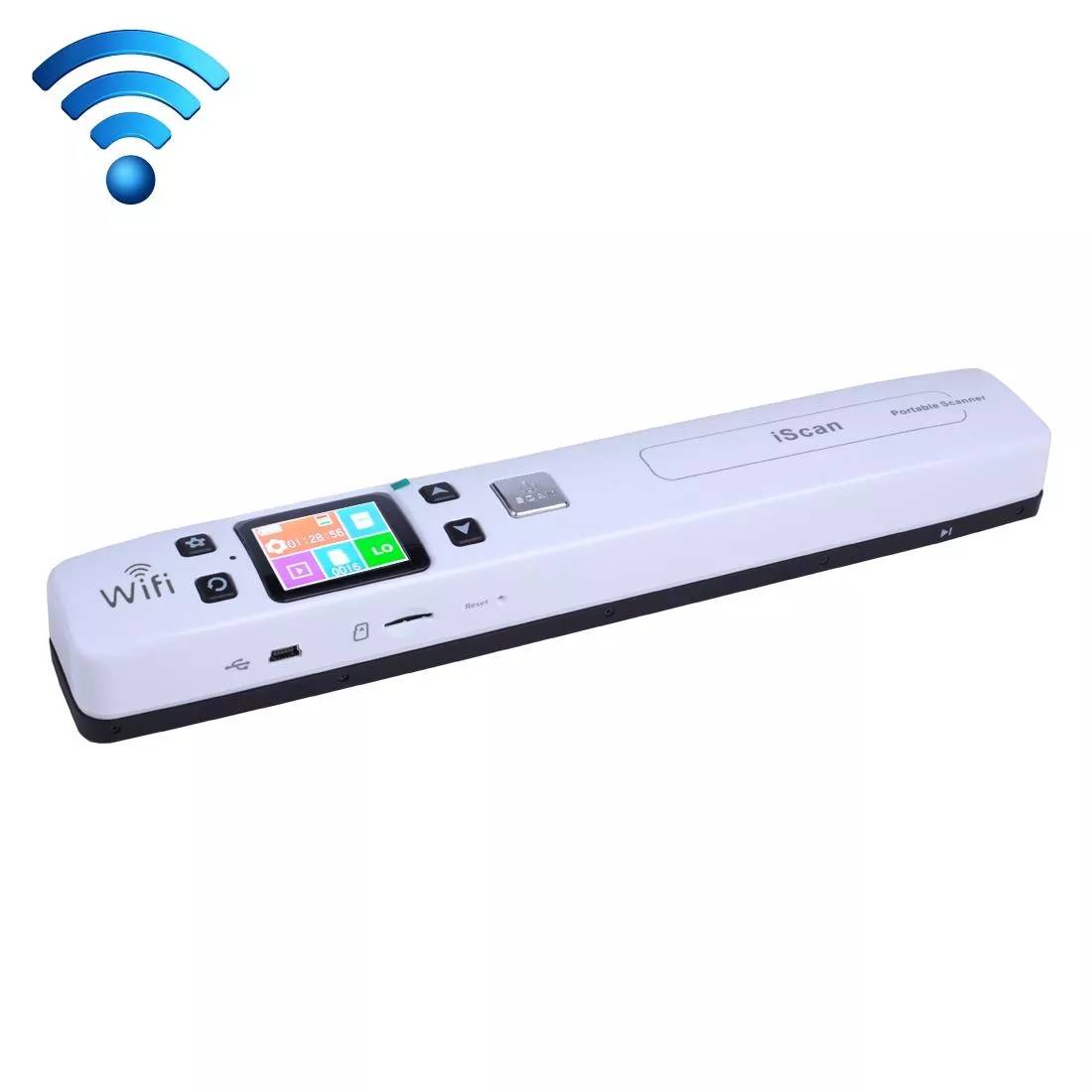 Scanner Portable À Plat Wifi Windows Mac Os Scanneur USB LCD LED Pdf Jpg Blanc + SD 4Go YONIS-0