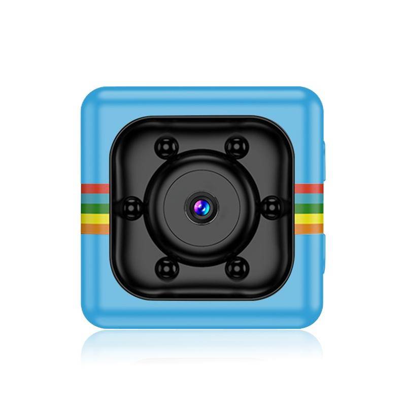 Mini Caméra HD Sport Sans Fil Détection Mouvement Infrarouge Carte Tf Bleue + SD 16Go YONIS-0
