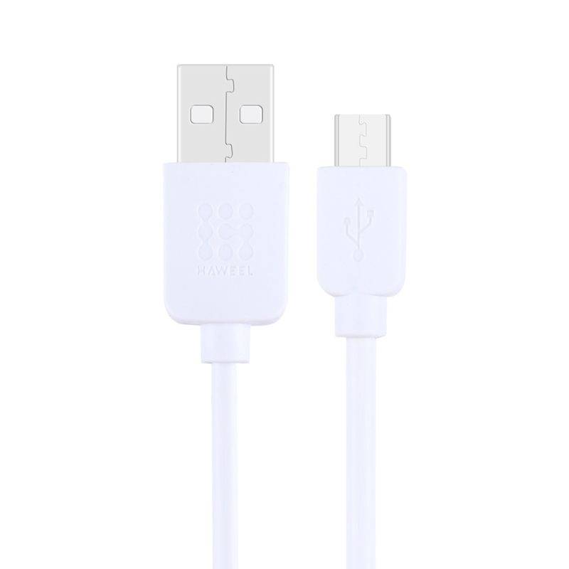 Câble Tout Appareil Micro USB - USB Charge Synchronisation Rapide 1 Mètre Blanc YONIS-0