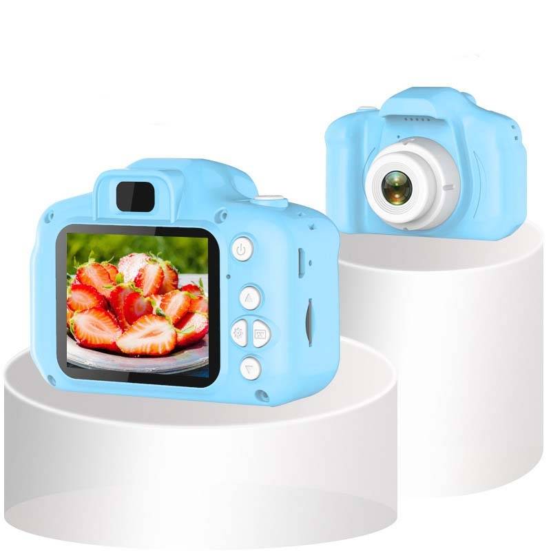 Appareil Photo Enfant 8MP HD Ecran 2.0 Pouces Portable SLR Jouet Numérique + SD 16Go Bleu YONIS-0