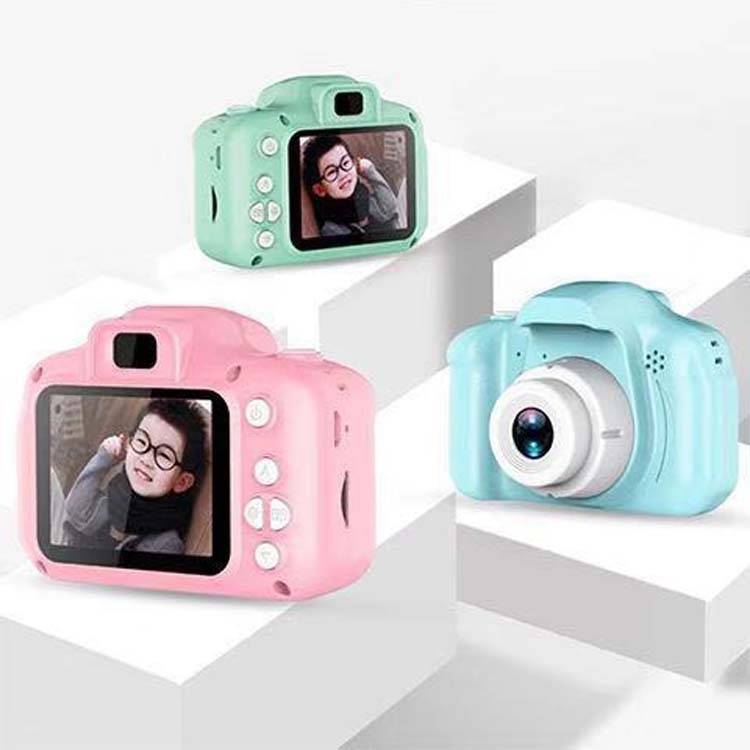 Appareil Photo Enfant 8MP HD Ecran 2.0 Pouces Portable SLR Jouet Numérique + SD 16Go Bleu YONIS-2