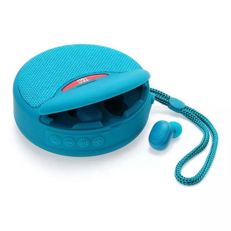 Enceinte Bluetooth 2-en-1 & Casque Sans Fil Autonomie 10m Fonction Mains-Libres FM Blanc YONIS-0