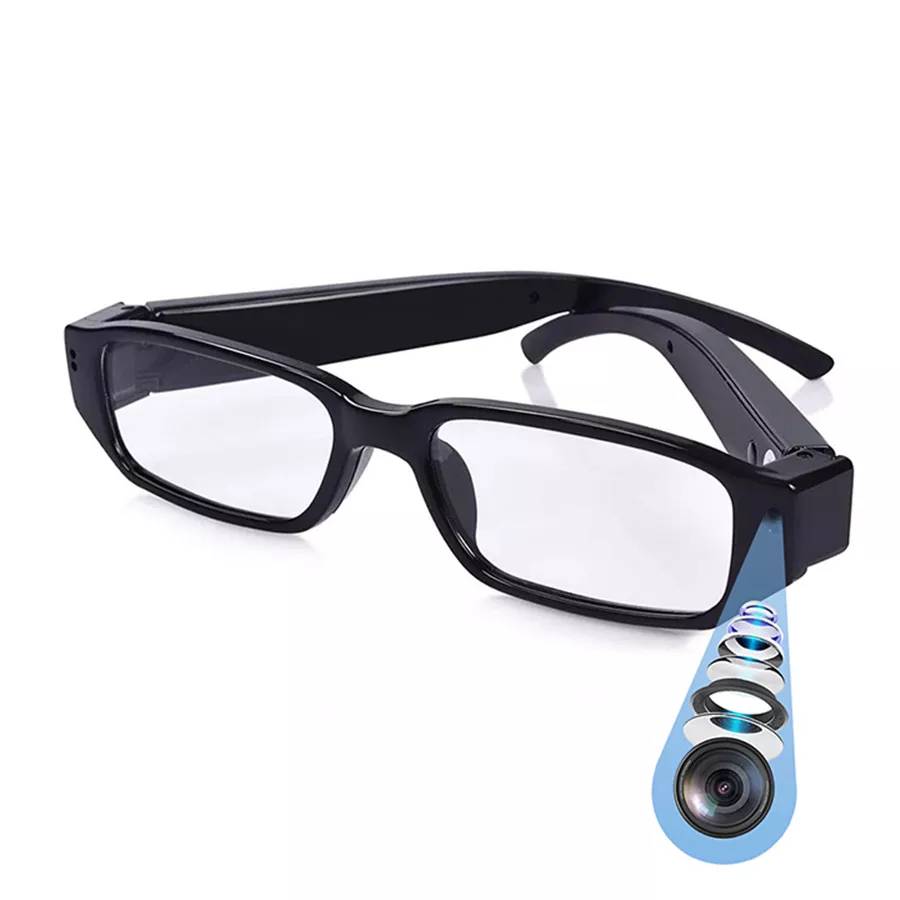 Lunette de Vue Caméra Espion HD 1080P Détection de Mouvement Appareil Photo Noir + SD 4Go YONIS-0