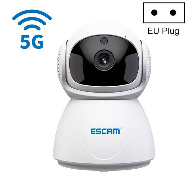 Caméra IP HD 1080P WiFi Double Bande Avec Vision Nocturne Détection Mouvement Audio Bidirectionnel ROM 32 Go YONIS