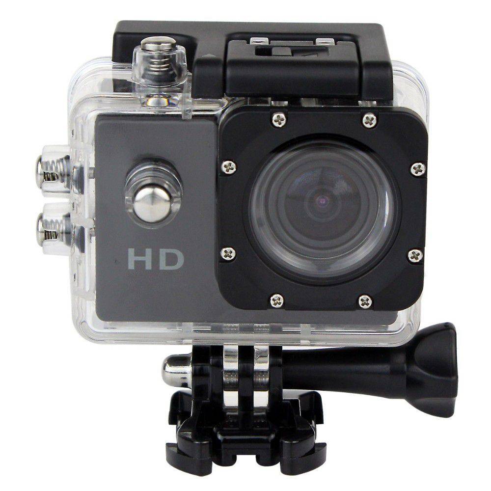 Mini Caméra Sport HD 1080P Étanche 30M Écran 1.5'' Photos Vidéo Angle 140° Noir + SD 4Go YONIS-0