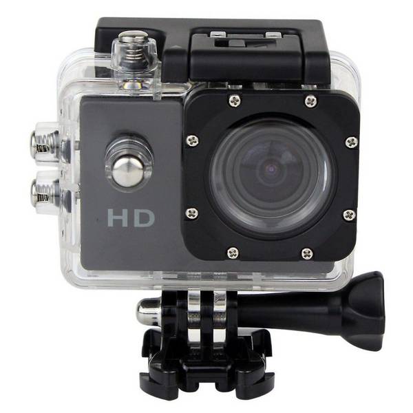 Mini Caméra Sport HD 1080P Étanche 30M Écran 1.5'' Photos Vidéo Angle 140° Noir + SD 8Go YONIS