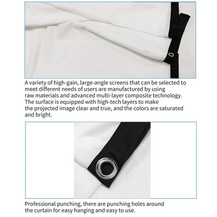 Écran Pliable 60' Polyester Lavable Pour Projection Extérieure Durable YONIS-1