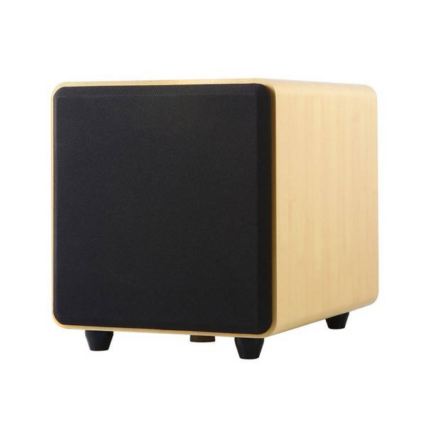 Barre De Son Bluetooth 50W 3D Surround Avec Subwoofer Bois Jaune YONIS