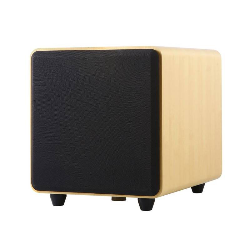Barre De Son Bluetooth 50W 3D Surround Avec Subwoofer Bois Jaune YONIS-0