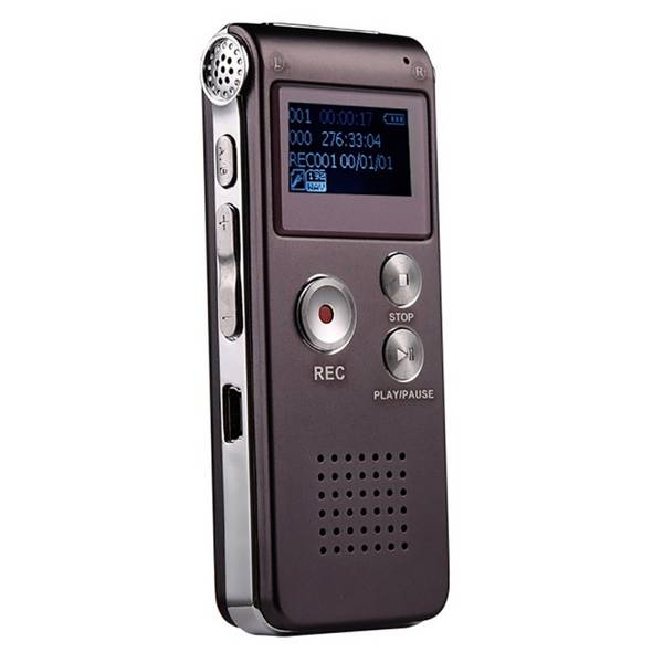 Dictaphone Professionnel USB Avec Enregistreur Vocal, Lecteur MP3 WAV et Fonction VAR ROM 32 Go Violet YONIS