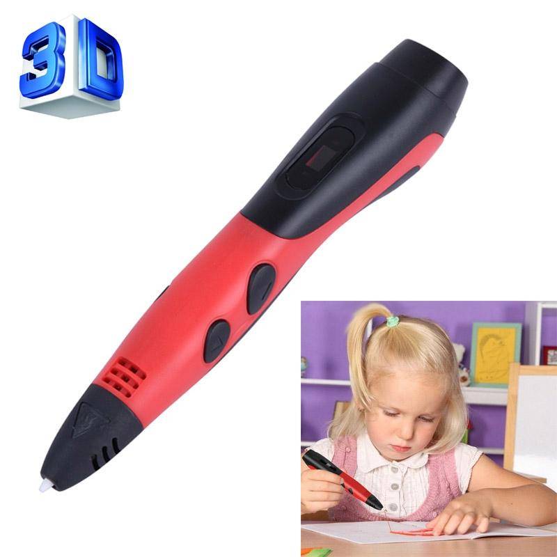 Stylo 3D ABS/PLA Gen 6th Pour Enfants Avec Ecran LCD: Dessin Graffiti Vitesse Réglable Rouge YONIS-0