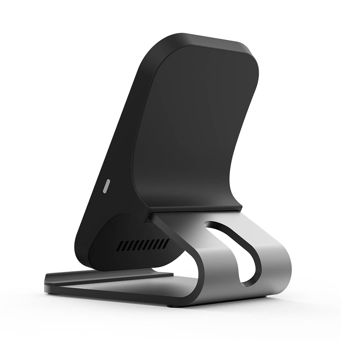 Chargeur Sans-Fil Qi Charge Rapide Portable Smartphones Induction Noir YONIS-3