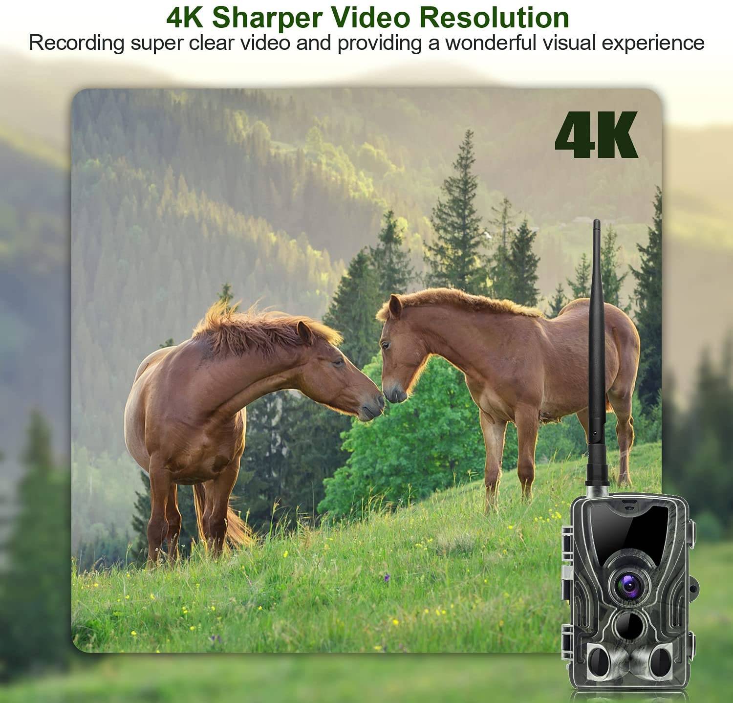 Caméra de Chasse et 4K Compatible Android IOS Infrarouge Waterproof 30 MP + SD 32Go YONIS-1