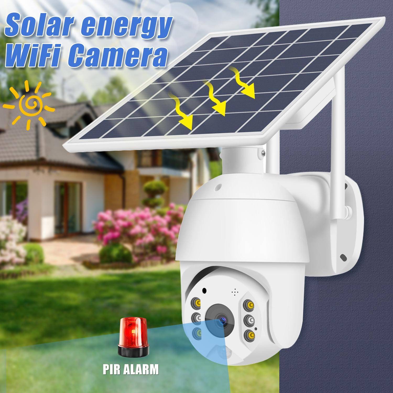 Caméra de Surveillance IP WiFi Full HD Vision Nocturne Appel Audio Bidirectionnel YONIS-2