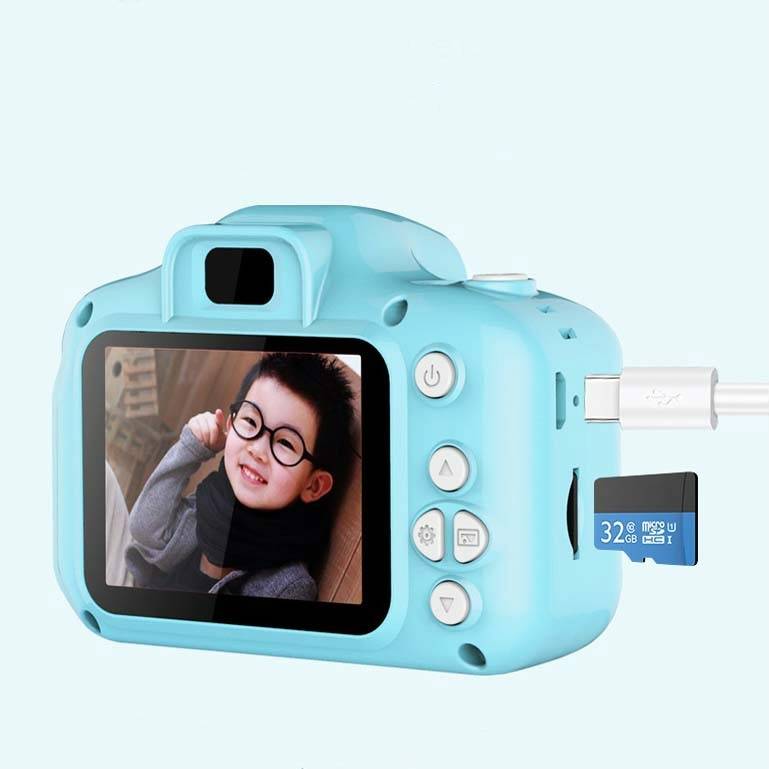 Appareil Photo Enfant 8MP HD Ecran 2.0 Pouces Portable SLR Jouet Numérique + SD 8Go Rose YONIS-4