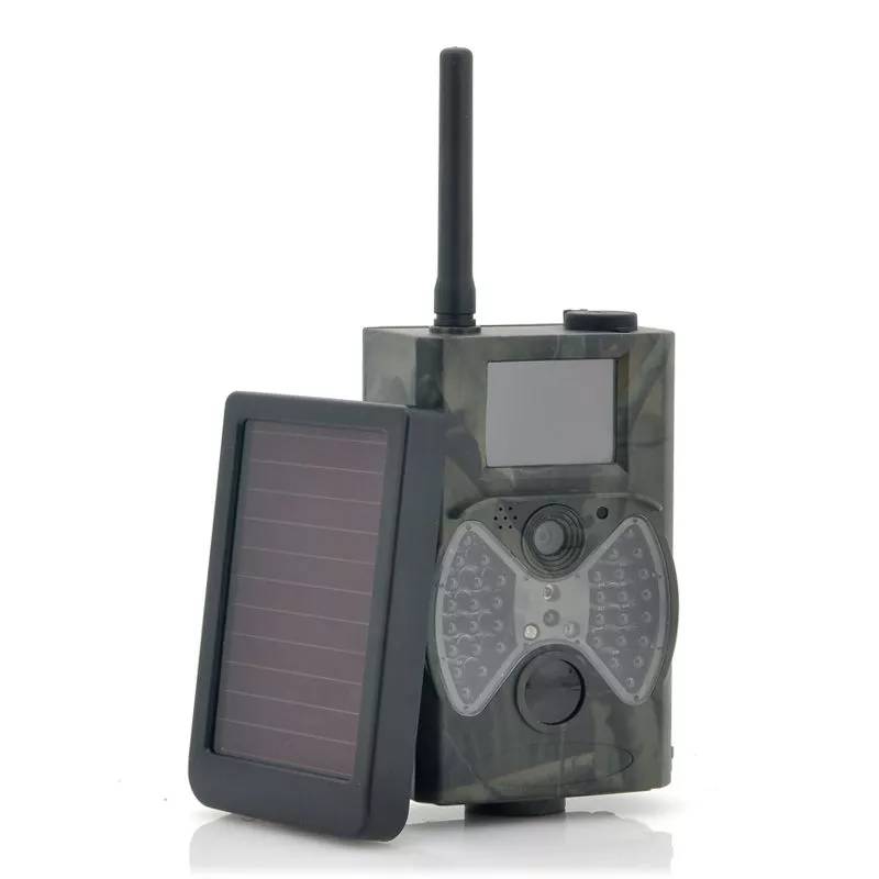 Caméra de Chasse 1080P Carte Sim Mms Détection Mouvement Infrarouge Solaire YONIS-0