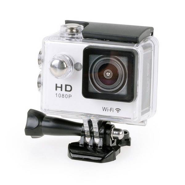 Caméra Sportive Étanche 30M 170° Full HD Wifi Time Lapse Slow Motion Argent 64Go YONIS