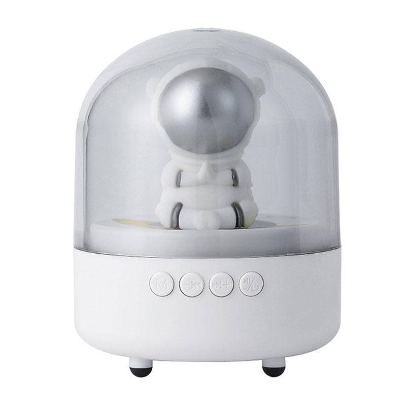 Enceinte Bluetooth Astronaute 360° Son Stéréo Lumière Ajustable Design Déco Blanc YONIS-0