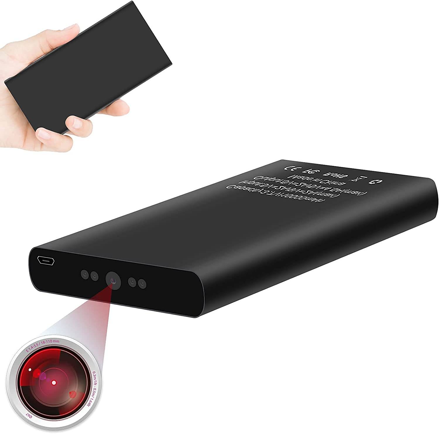 Caméra Espion FULL HD 1080P Longue Durée Batterie 10000 Mah Détection Mouvement + SD 16Go YONIS-0