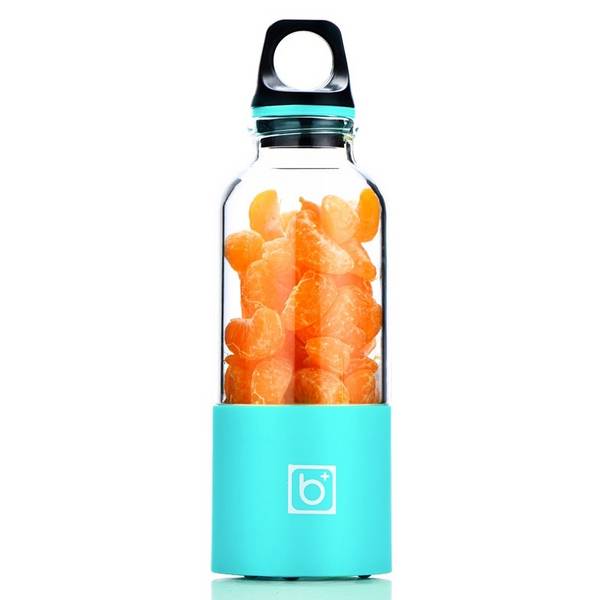 Petit Mixeur Smoothie Milkshake Blender Portable Jus de Fruit 500ml USB Bleu YONIS