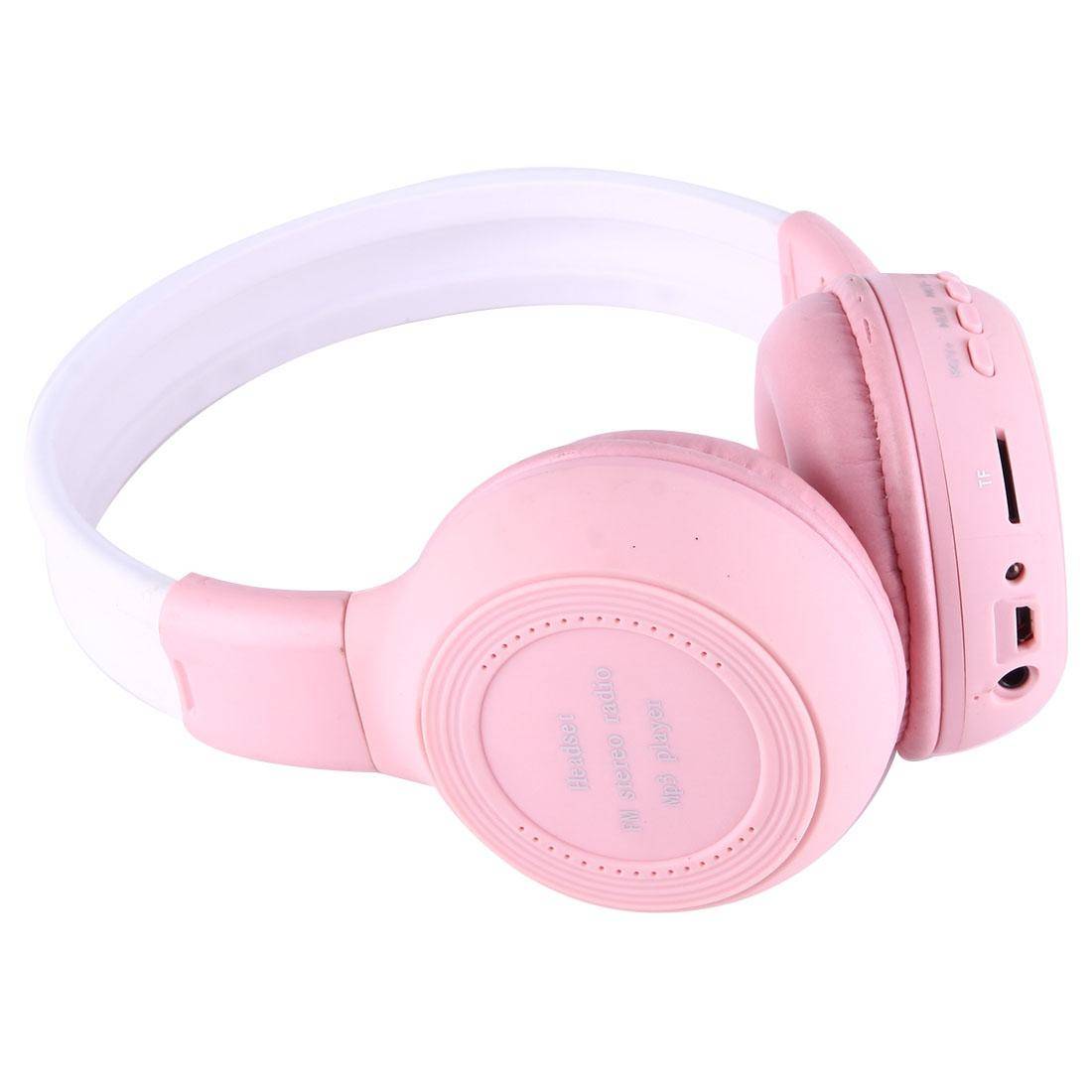 Casque Audio Sans Fil Stéréo Écran LCD Lecteur Voyant Lumineux Radio Fm Bleu YONIS-0