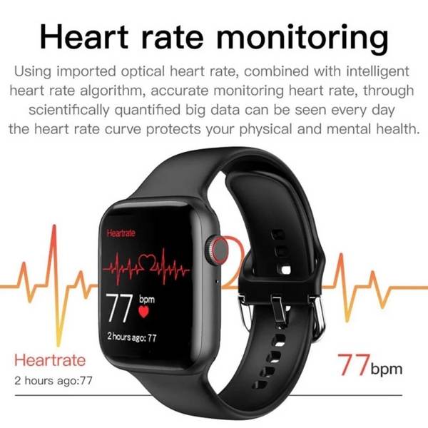 Montre Connectée Rose Étanche Moniteur Cardiaque Tension Bluetooth Blanc YONIS
