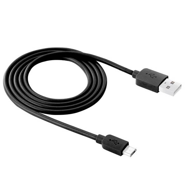 Câble Tout Appareil Micro USB - USB Charge Synchronisation Rapide 1 Mètre Noir YONIS