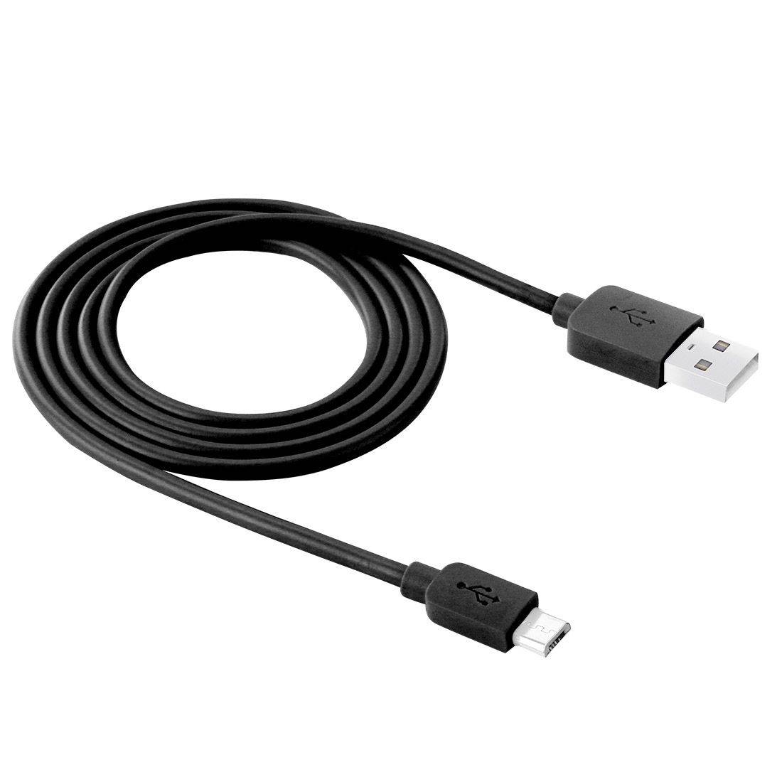 Câble Tout Appareil Micro USB - USB Charge Synchronisation Rapide 1 Mètre Noir YONIS-0
