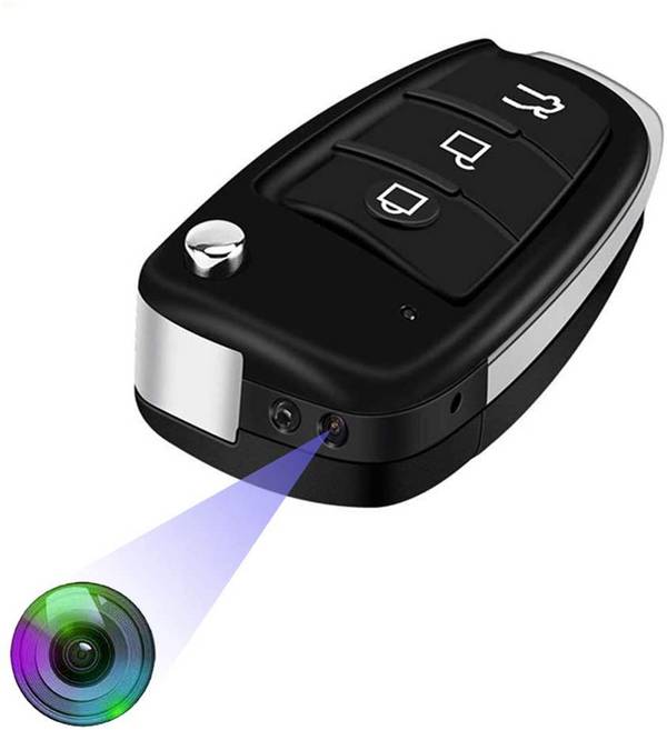 Clé de Voiture Caméra Espion HD 1080p Capteur Mouvement Vision IR + SD 32Go YONIS