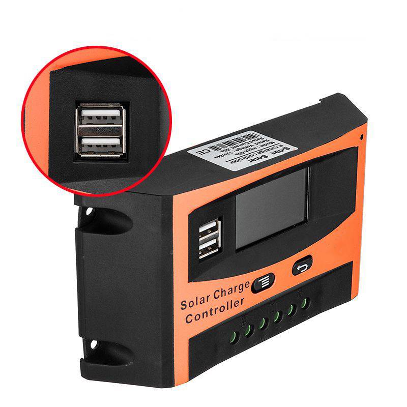 Contrôleur Solaire MPPT 12V/24V Identification Automatique Avec Sortie USB Pour Batterie Solaire YONIS-1