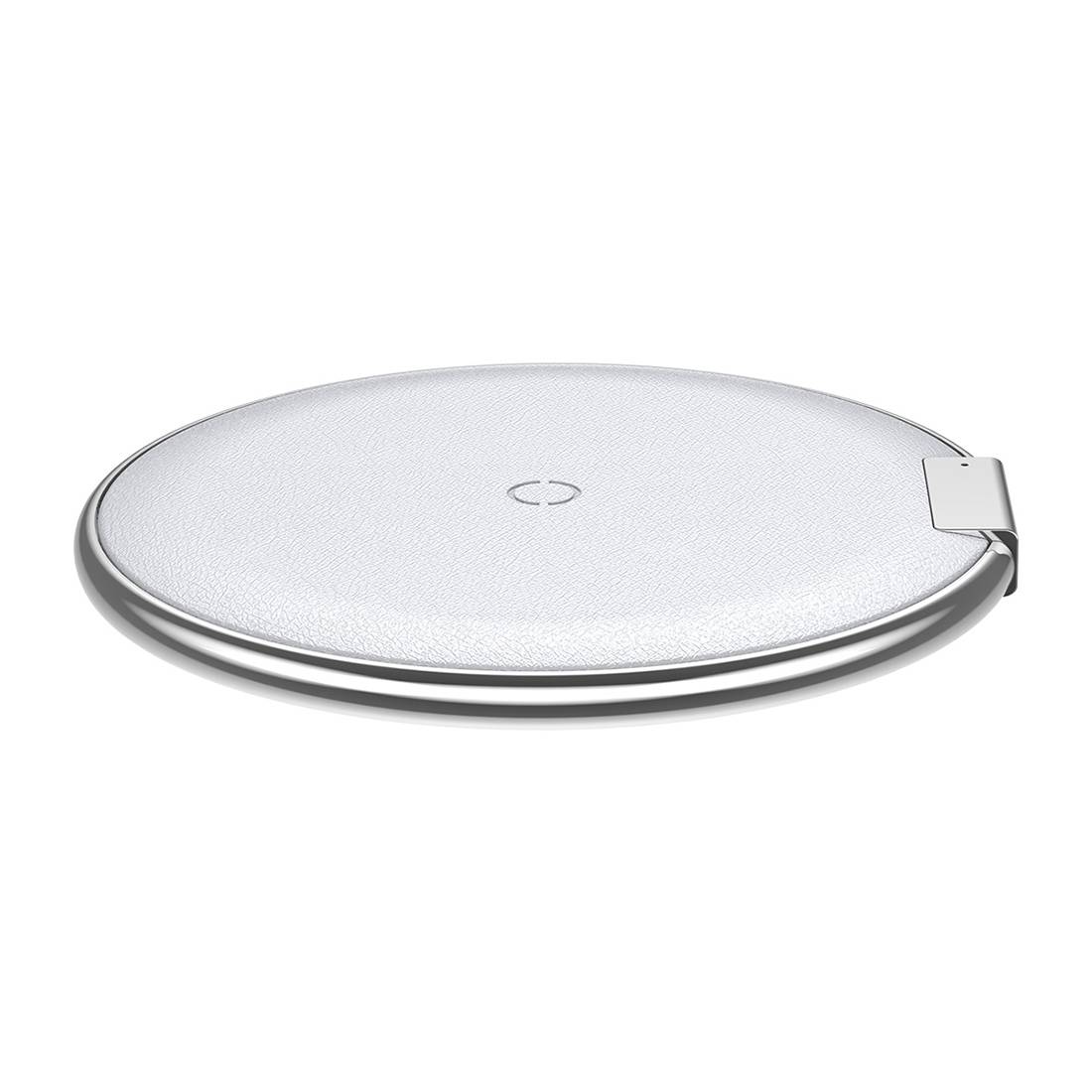 Chargeur Sans-Fil Ultra-Mince Qi Support Charge Rapide Base Smartphone Blanc YONIS-1