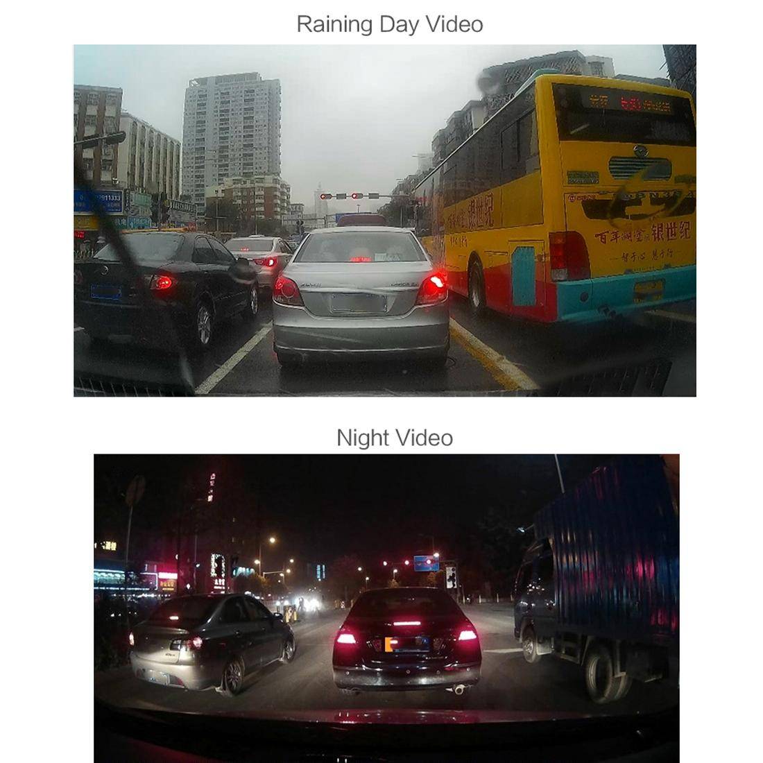 Dashcam Voiture Boite Noire Full HD 1080P Détection de Mouvement Caméra de Recul YONIS-1