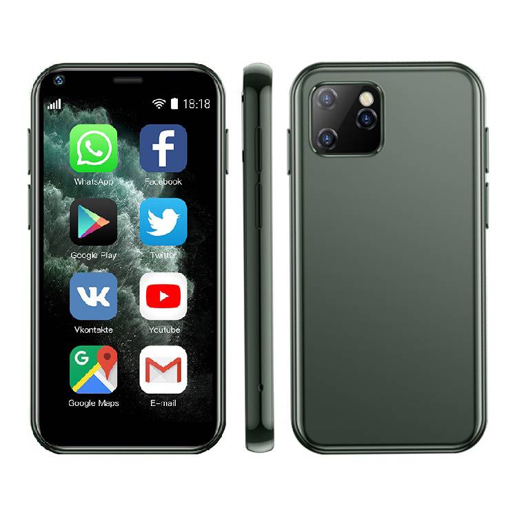 Smartphone Ultra Mince 2.5 Pouces Quad Core Bluetooth Wifi Dual SIM 1GB+8GB 3G + SD 16Go Vert YONIS-1