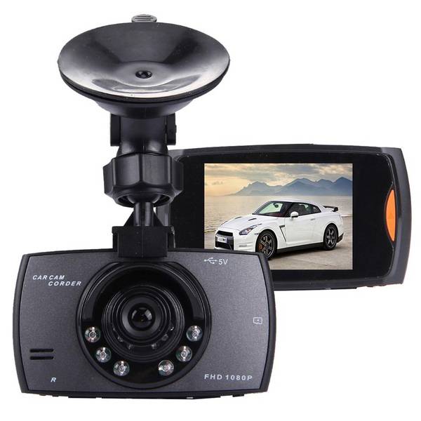 Dashcam 1.3 Mp Voiture DVr Ir Détecteur Mouvement G-Sensor 170 Degrés Noir + SD 4Go YONIS