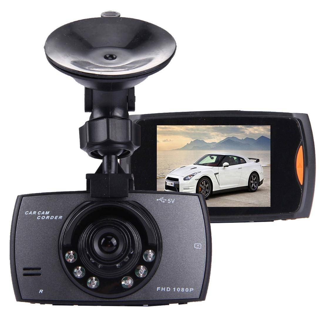 Dashcam 1.3 Mp Voiture DVr Ir Détecteur Mouvement G-Sensor 170 Degrés Noir + SD 16Go YONIS-0