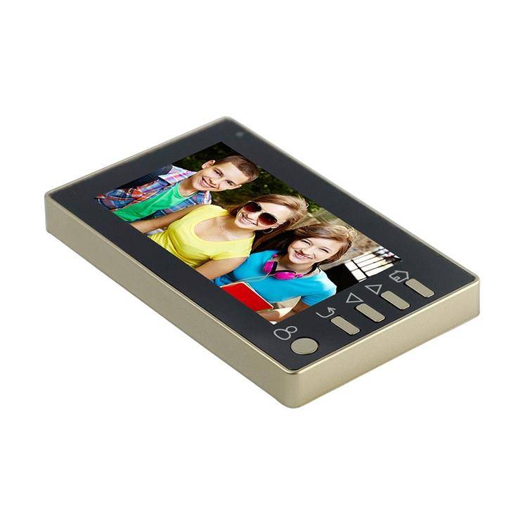 Interphone Vidéo Intelligent 4.3 Pouces 3MP Vision Nocturne Détection Mouvement + SD 16Go Or YONIS-2