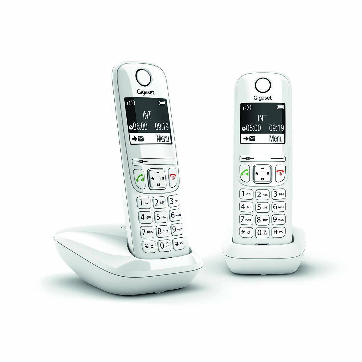 Téléphone Sans Fil Duo Dect Blanc Gigaset as690duow-1