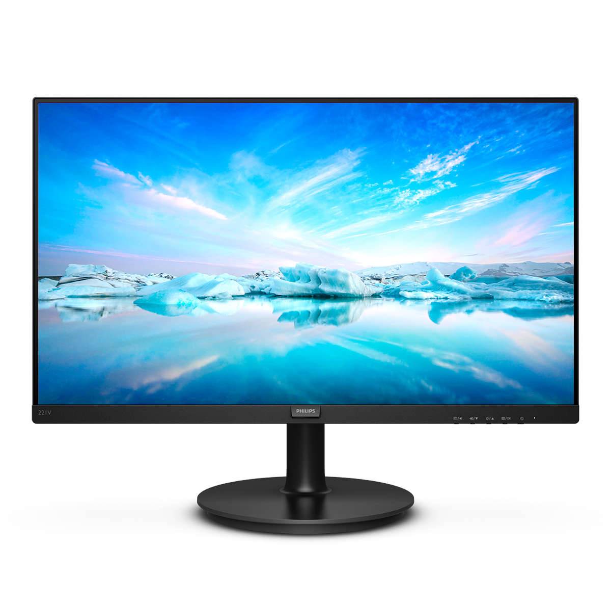 Philips V Line 221V8/00, 54,6 cm (21.5"), 1920 x 1080 pixels, Full HD, LED, 4 ms, Noir-0