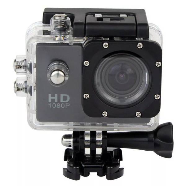 Caméra Sport Étanche 30M Caméra Action Grand Angle Photo Vidéo HD 1080P Noir YONIS