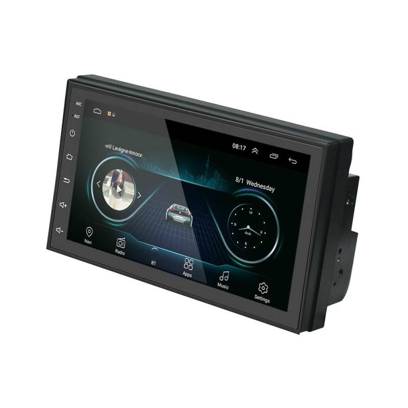 Autoradio 7 Pouces GPS Bluetooth USB HD Écran Tactile 1GB+16GB 4x45W YONIS-0