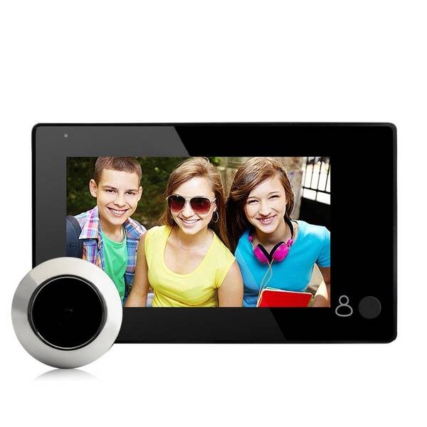 Interphone Vidéo 4.3 Pouces Caméra Sécurité 1MP Grand Angle 145° Facile à Installer YONIS