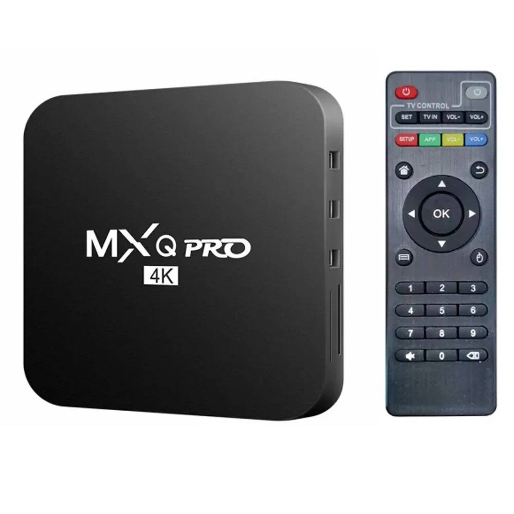 Box Android TV 4K HD 2GB RAM 16GB ROM Android 7.1 HDMI USB WiFi EU Plug - Noir - Yonis-0