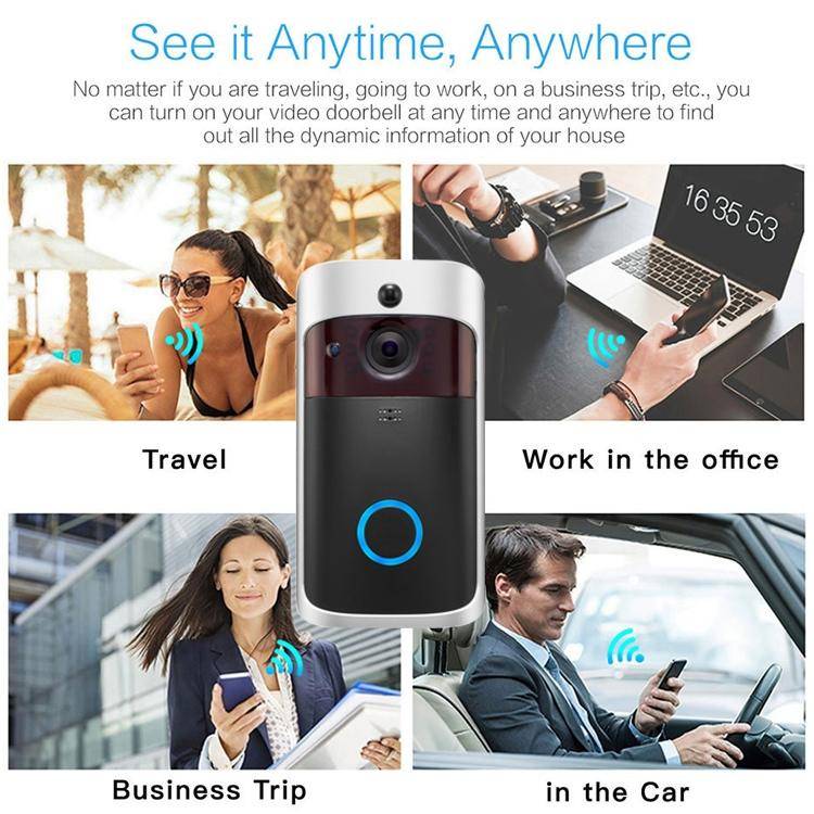 Interphone Vidéo Enregistrement Appel Vision Nocturne Sécurité Sans Fil WiFi YONIS-1