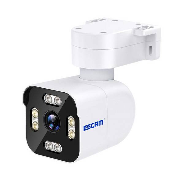 Camera Surveillance HD 3MP Détection Mouvement Vision Nocturne Audio Bidirectionnel WiFi Blanc YONIS