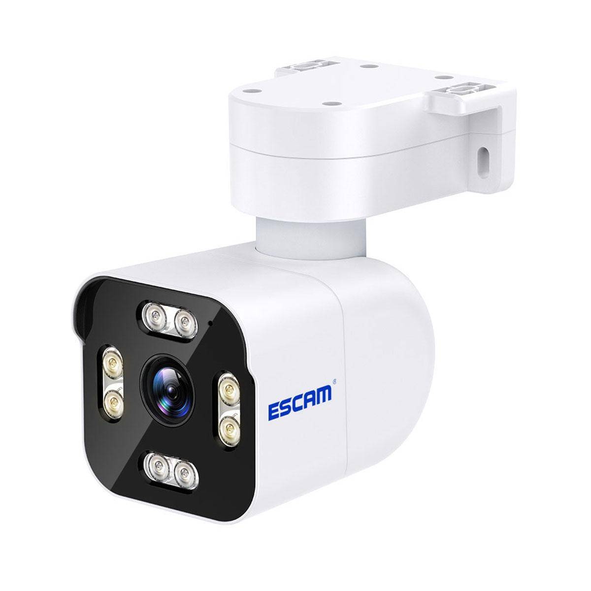 Camera Surveillance HD 3MP Détection Mouvement Vision Nocturne Audio Bidirectionnel WiFi Blanc YONIS-0