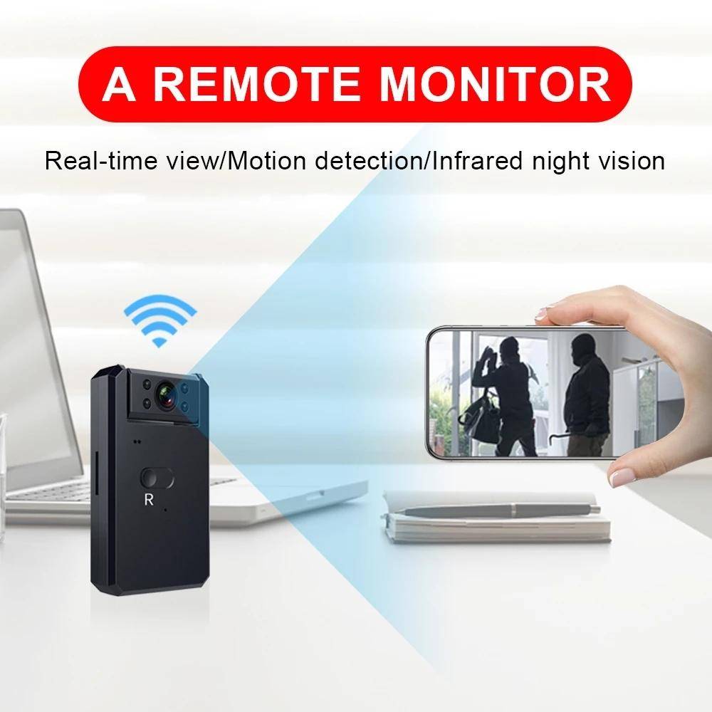 Mini Camera Vision Nocturne HD WiFi 120° Angle Large 5 Heures d'Enregistrement - Yonis-2