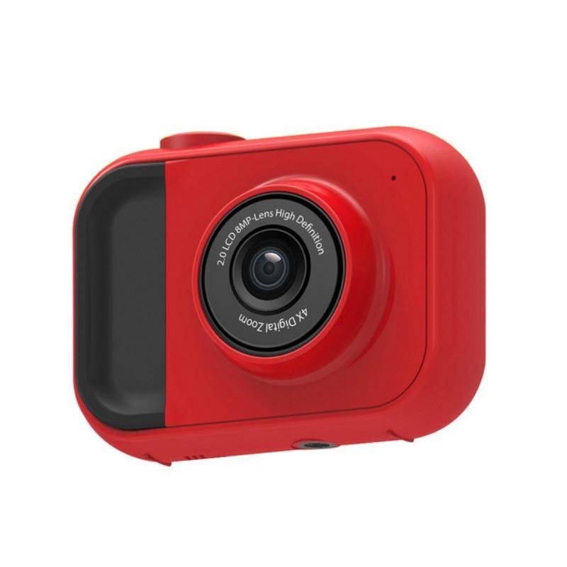 Appareil Photo Enfant Grand Angle 120° Mémoire Intégrée Écran LCD Rouge Rouge YONIS-1
