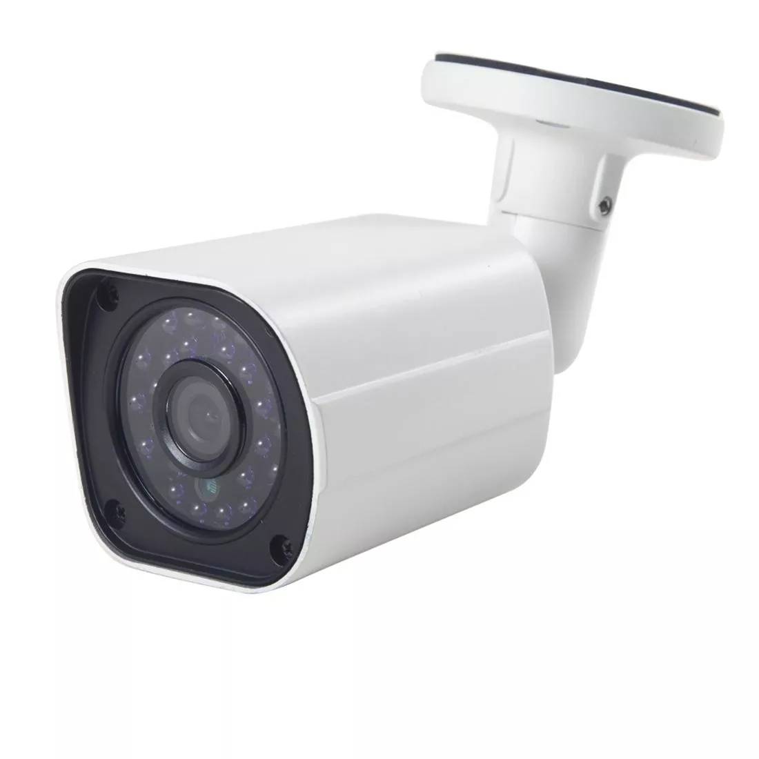 Camera Surveillance 3MP Étanche Vision Nocturne 24 LED IR Certifiée CE RoHS - Blanc - Yonis-0